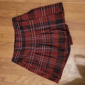 Small plaid Hollister skort